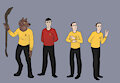 The Main Crew of the USS Young