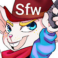 El ratón vaquero sacos sus pistolas...