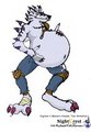 Fat Weregarurumon by NightCrest