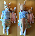 [Commission] Anthro kangaroo family plushes, life-size by PixiePandaPlush