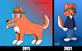 10 Years of Karlamon (comparison) by Karlamon