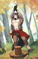 Jua at work [comm] by AppleFaced