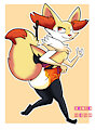 Diapered Braixen by Friar