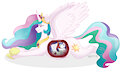 Celestia and Shining Armor by axidemythe