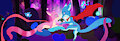 A Pink, a Blue, and a Wonderful View by Inafox