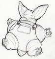 One Puffed up Pink Balloon Bunny - kyomana - '09 
