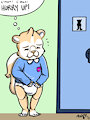 Potty Waiting -By AshleyFoxKit-