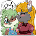 Kisses an cuddles fur Dook an Lolly! x3