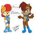SatAM Sally meets Ian Flynn Sally by UltraSonic
