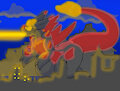 kaiju daddy inferno beam by redmagejacob
