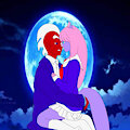 With Berry under the moon