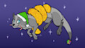Noodle wrapped in Christmas noodles!