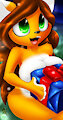 Mia With Gift