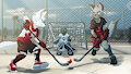 Hockey Pups by pentrep