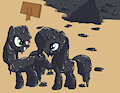 Applejack and Rarity tarpit dip part 4 by mucky