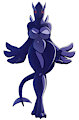 Femmy Lugia of Darkness Color No Background by NickTheWolf