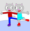 Daniel and Alexa Ice Skating by pingguolover