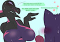 Salazzle And Gengar (N) by MilkTeaFox
