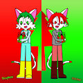 Christmas red and green