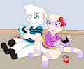 Nazz and Dot playing games -By NazzNikoNanuke-
