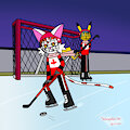 Christmas ice hockey
