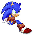 Sonic the Hedgehog Tied up by JamoArt