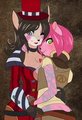 Mattie and Jeni Dress Up Pandora Style by Spazzykoneko by chimangetsu