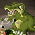 Monstruo comeastronautas by pandapaco