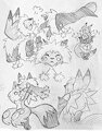 More snowrenamon sketches