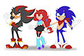 Shadow, Jane n Sonic by CobaltPie