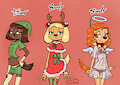 Brandy - Xmas outfits + Maid AU info by VioletEchoes