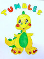 tumbles, the tee-riffic toddler t-rex by Dumplin