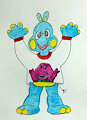 Dumplin the Barney fan by Dumplin