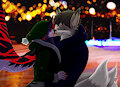 Winter Kiss (YCH Commission Made by YourAugust) by FosterLightdweller