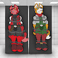 Commission - David & Fox McCloud by Howdidwegethere