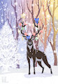 Christmas deer by KolewazakiSan