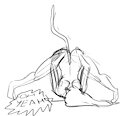 odile yoga and scratching by cheebo