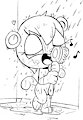 Mitzi in the Shower (by LKIWS)