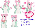 Telegram Stickers Comm Example by TheDragonessDen