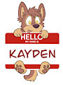 Hello Badge FT lilkayden by DuckyDalmation