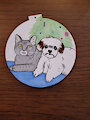 Ornament 2021 - Furballs by Qara