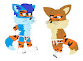 Animator Igor and Astraligor Dressed as Tigers