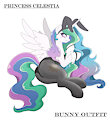 Princess Celestia - Bunny Outfit by WishingStarPone