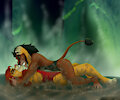 Comm for Wolfblade23 - Swimsuit Fight by Rahir