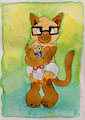 Harley cat by Dumplin