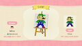 Luigi, Potato, Pumkin, Carrot, Sugarcane, Wheet, Tomato (ACNH)