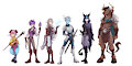The Legend of the living Embers main cast by FriskeyFurley