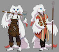Reshiram Twins: Reshia and Reshuko by 670pony