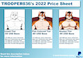 Commission Price Sheet (2022 Edition)