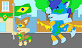 Animator Igor and Astraligor Enjoying Brazilian Samba on Araguania